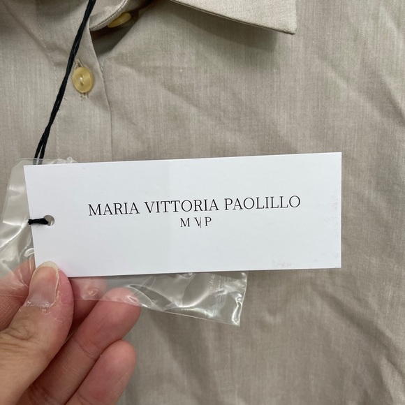 Maria Vittoria Paolillo Boxy Button Down NWT - Picture 2 of 7